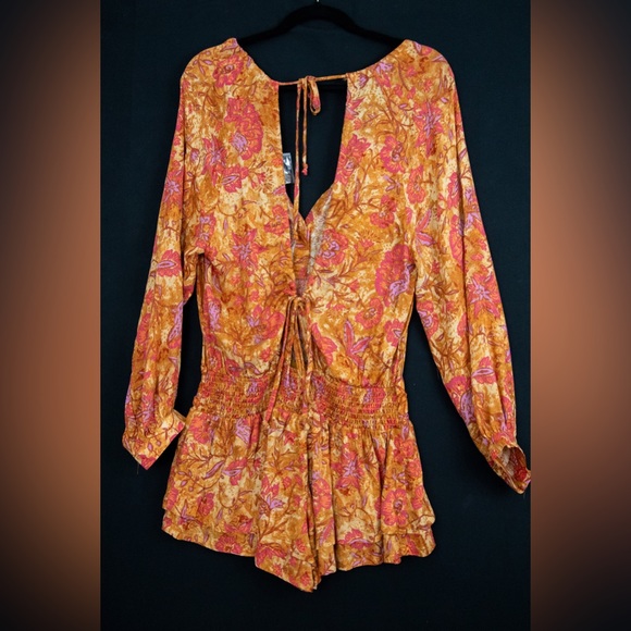 NWOT Free People Dance 'Til Dawn Romper in Floral Print Size S - Picture 4 of 12